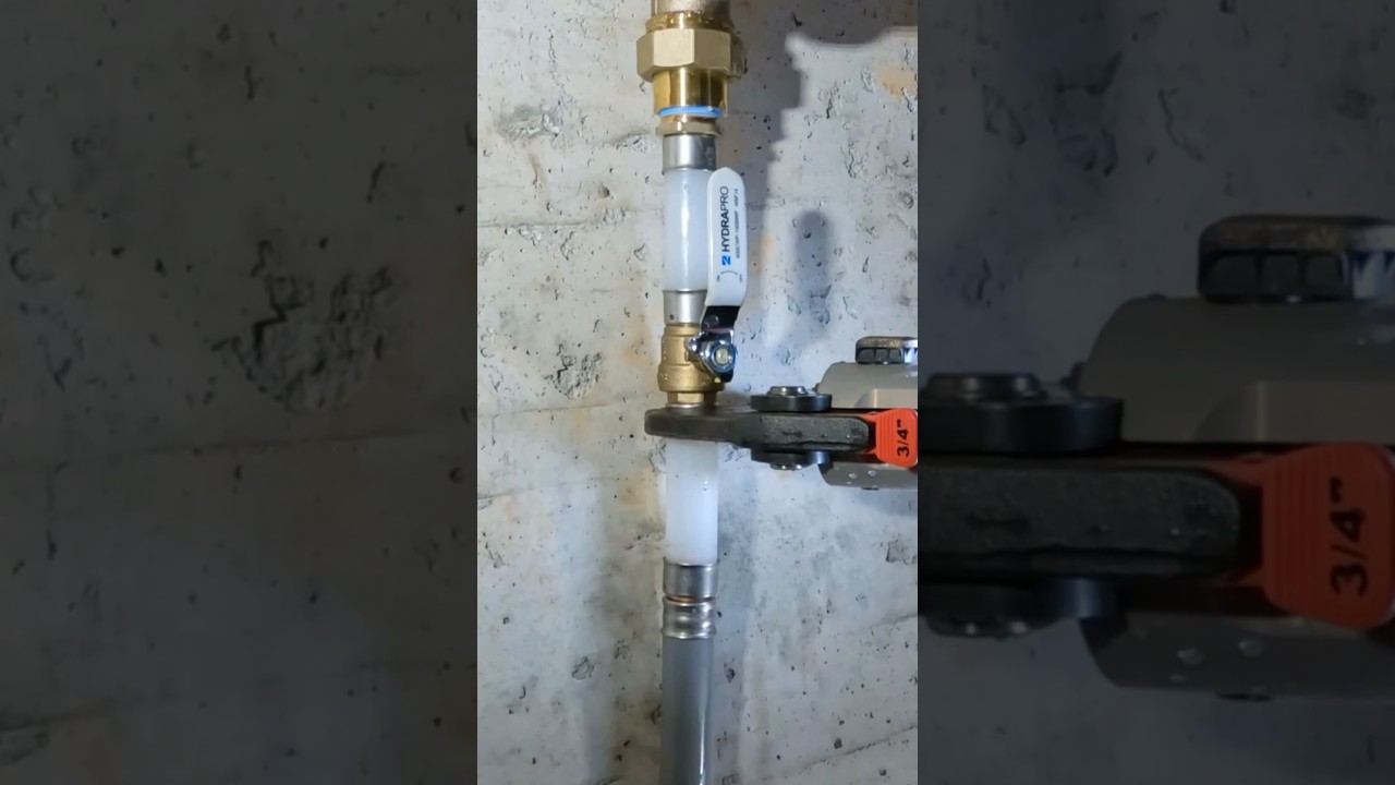 Installing a pressure reducing valve in a crawlspace 💦 #plumber #plumbing #asmr #diy