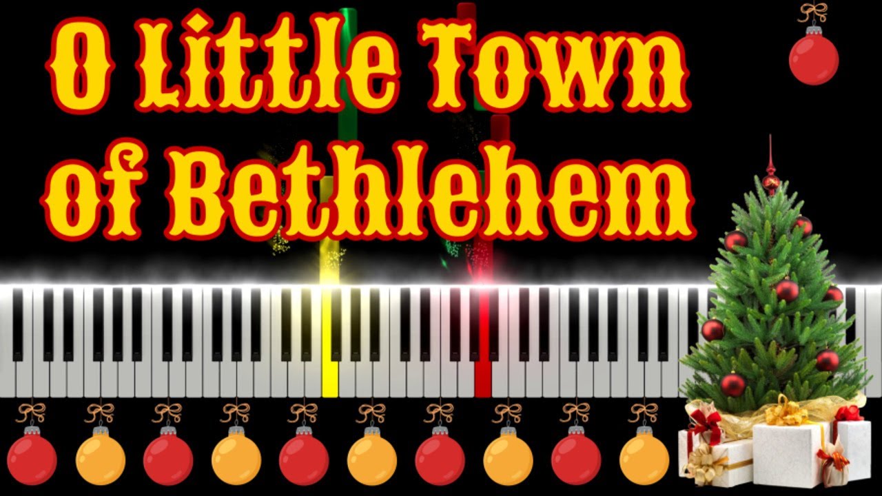 O Little Town of Bethlehem | Christmas Easy Piano Tutorial