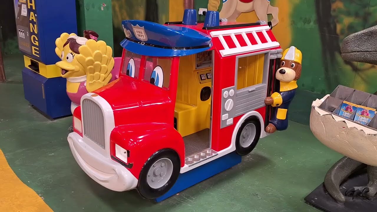 2000s R.G. Mitchell Fred's Fire Truck Coin Operated Ride