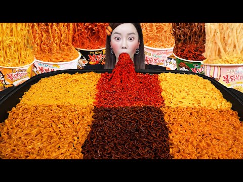 TUR SUB)Fire Spicy Noodles 2nd Party 🔥 Korean Spicy Ramen Party Mukbang ASMR Eatingshow Ssoyoung