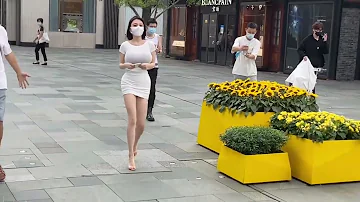 Chengdu,China walk,Street Fashion,nightlife,Tik Tok,weekend,big boobs#2