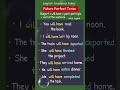 Future Perfect Tense | English Grammar Rules | Example Sentences For Practice