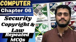 Chapter 6 Security Copyright and Law | MCQs Class 11 Computer | ECAT MCQs Computer first year