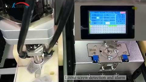 Automatic  screw driving machine SY-S12T loose screw detection function demo video
