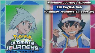 Ash's 1st Masters 8 Match Gets Scheduled With Steven|Pokémon Ultimate Journeys Episode 115 Eng Dub