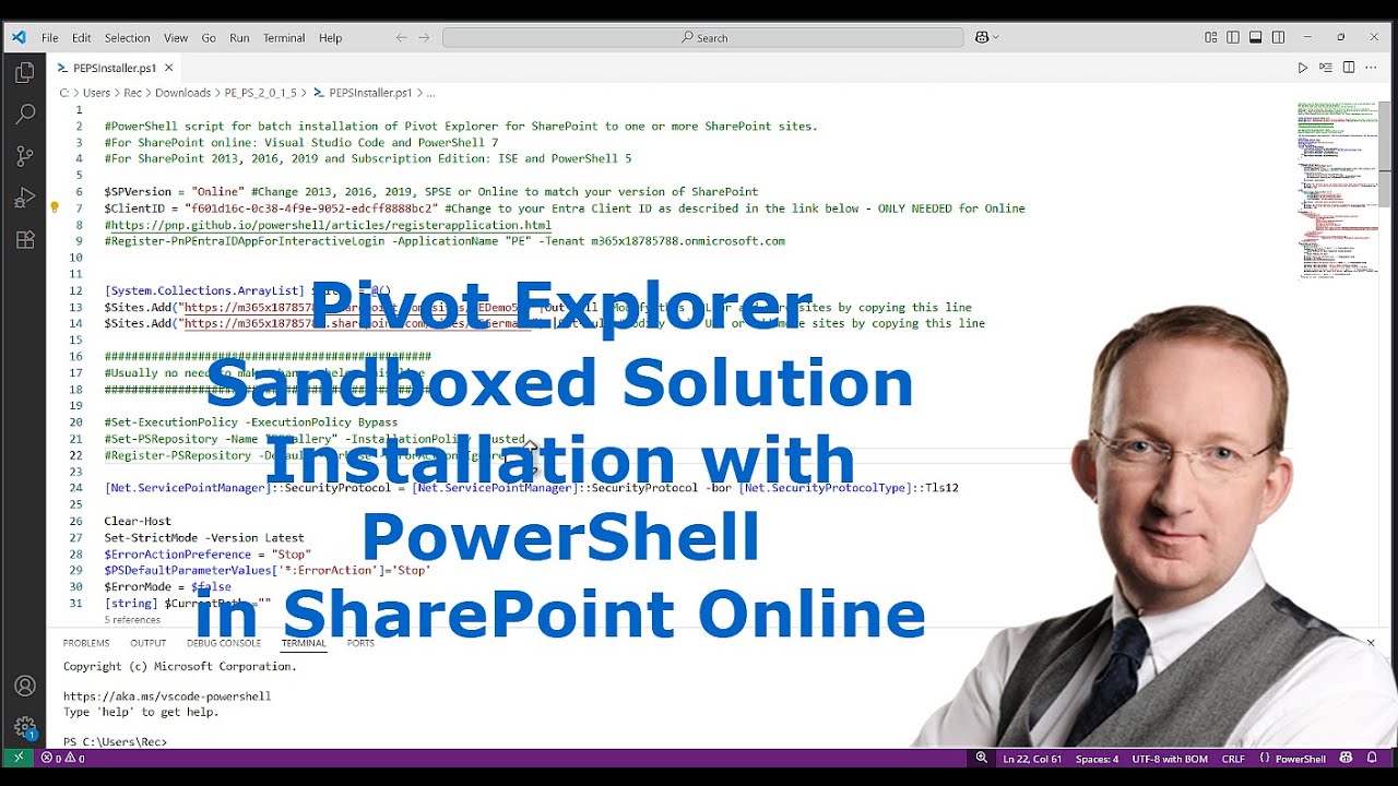 Install Pivot Explorer in SharePoint Online with PowerShell - YouTube