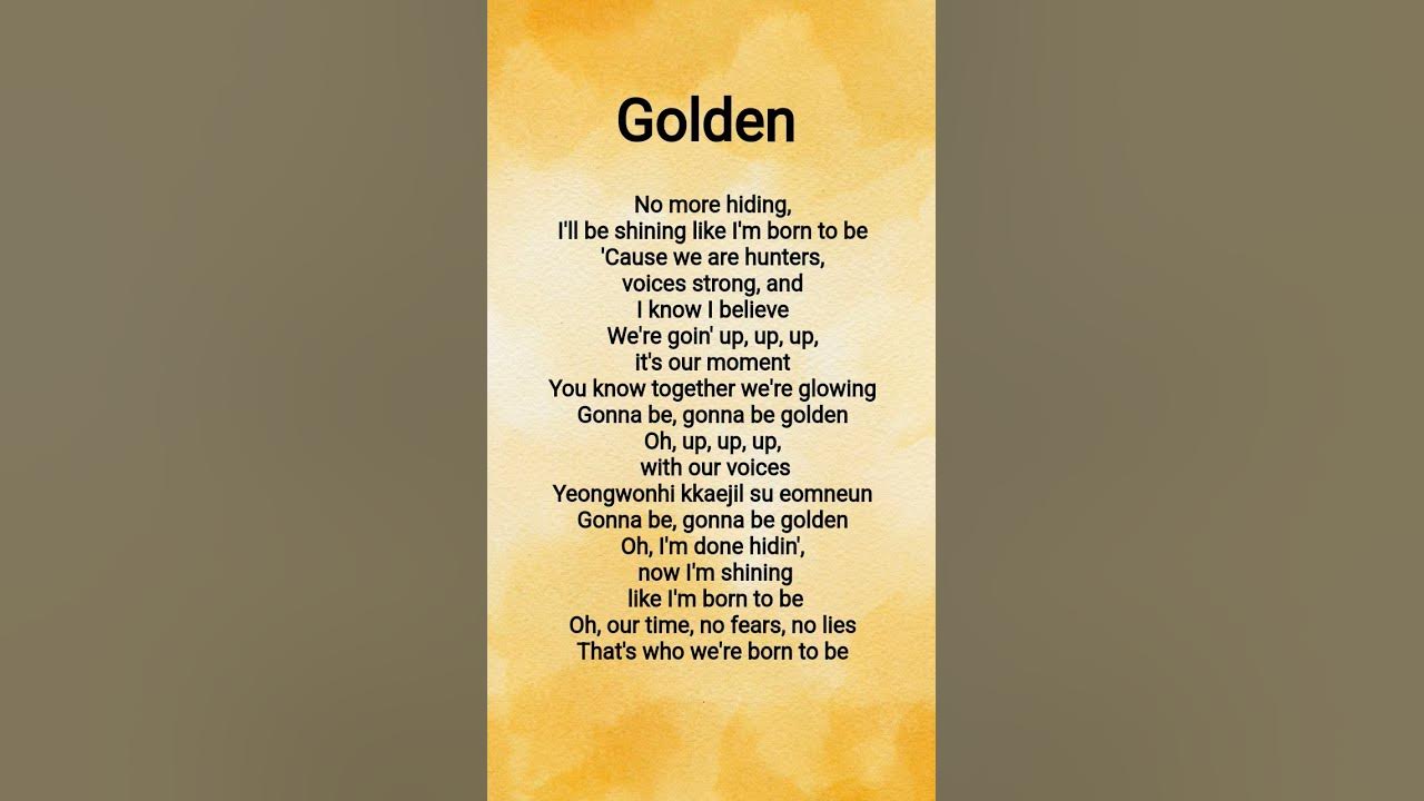 Golden Song By HUNTR/X (EJAE, AUDREY NUNA, REI AMI) #vocal #lyrics #viralsong Golden Song By HUNTR/X (EJAE, AUDREY NUNA, REI AMI) #vocal #lyrics #viralsong