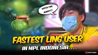 IS HE THE FASTEST LING USER IN MPL INDONESIA??. . . 😲