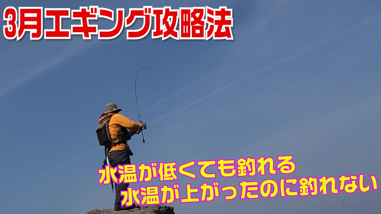 3月エギング攻略法 低水温でも釣れる 水温が上がったのに釣れない これを見れば理由がわかります Youtube