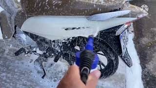 Honda Biz Banho De Espuma