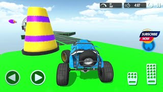 Play Store Best Android Game:Monster Truck Impossible Stunt Race Game:Android Game Play- screenshot 3