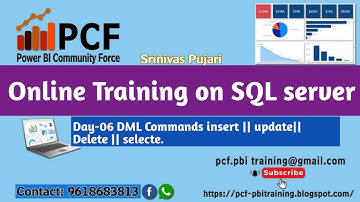 Day06 DML Update| Insert|| Update||Delete||SELECT