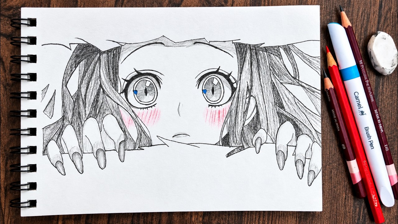 Nazuko kamado Drawing ️| Demon Slayer | Anime Girl Drawing Tutorial ...