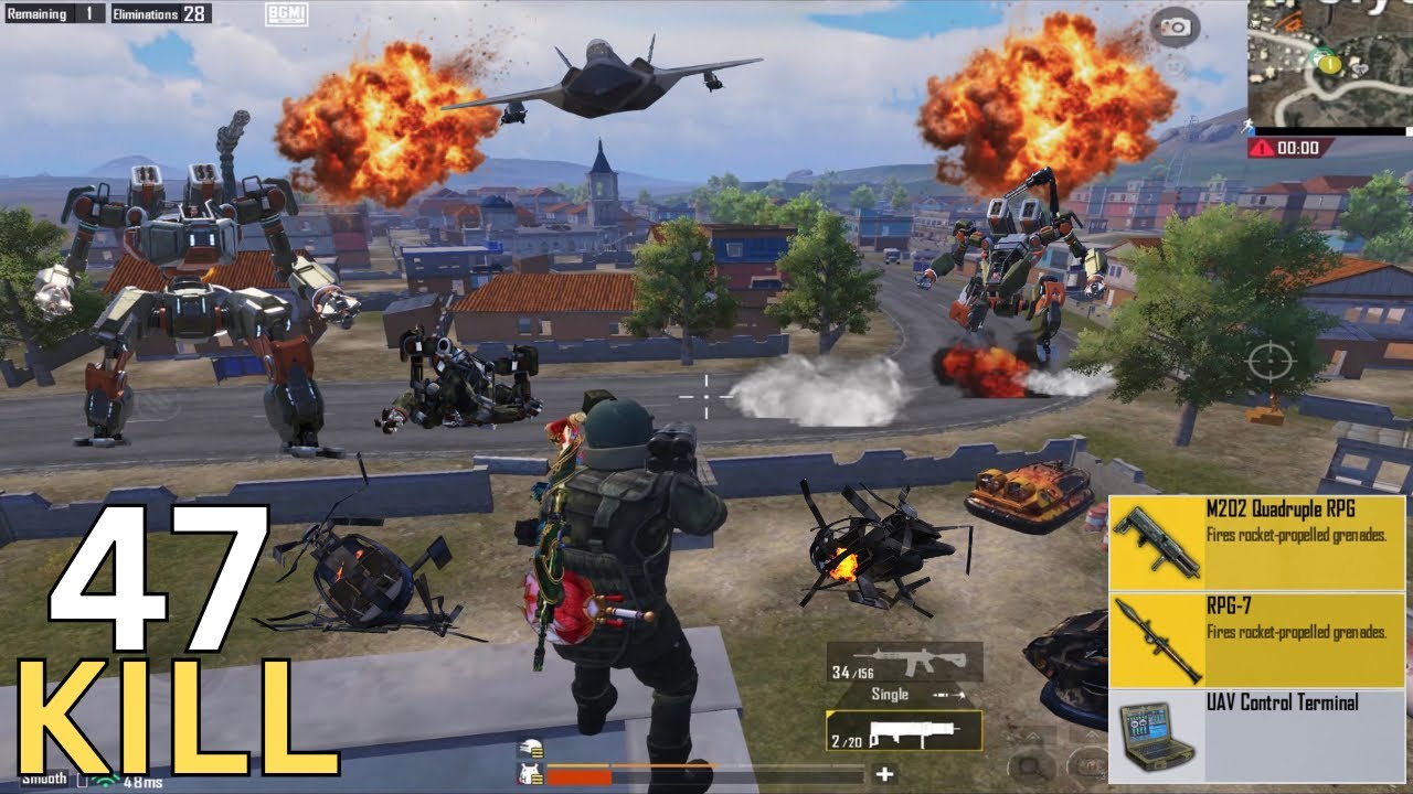 ☠️ OP Rush Action With M202 Against Hovercraft, Robot, Tank and Campers 🔥 | PUBG MOBILE PAYLOAD |