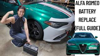 Alfa Romeo battery replacement (2018 Giulia)