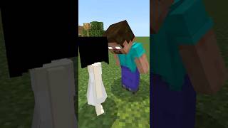 herobrine vs little girl #minecraft