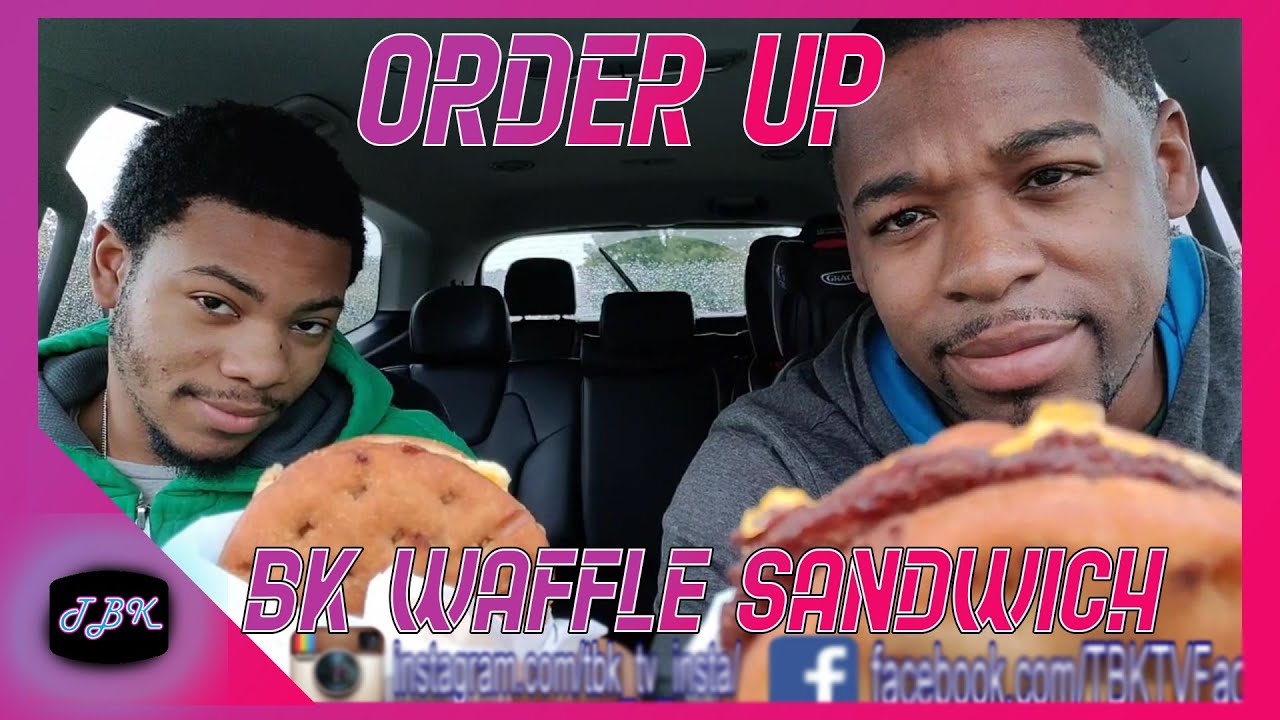 Burger King OrderUp Breakfast Waffle Sandwich