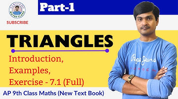 Triangles Part - 1 I AP 9th Class Maths I New Text Book I Intro & Exercise - 7.1 (full) I Ramesh Sir