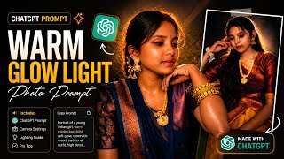 Warm Glow Light photo Prompt new Editing Trick Viral Al Photo prompt ChatGPT photo editing  screenshot 3