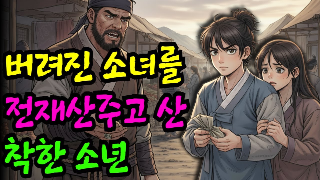 재수없다고 팔리는 거지소녀를 전재산주고 산 비범한 소년 이야기 | 야담·민담·전설·설화·옛날이야기