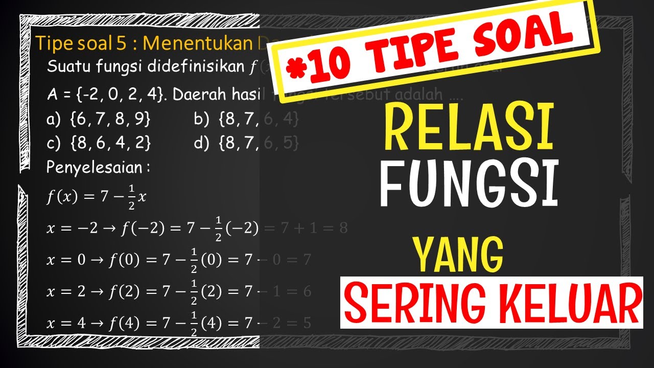 Latihan Soal Relasi Dan Fungsi | Matematika Kelas 8