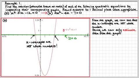 10Math8C Solving Quadratic Equations Graphically