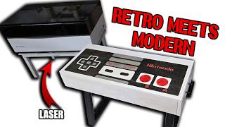 Making an NES Controller Table with my 80W xTool P3 Laser #diy #laser  #nintendo