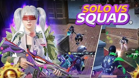 Solo vs Squad Clutches 🔥Fastest 1vs4  in Conqueror Lobby Intense Solo vs Squad Gameplay | BGMI | 