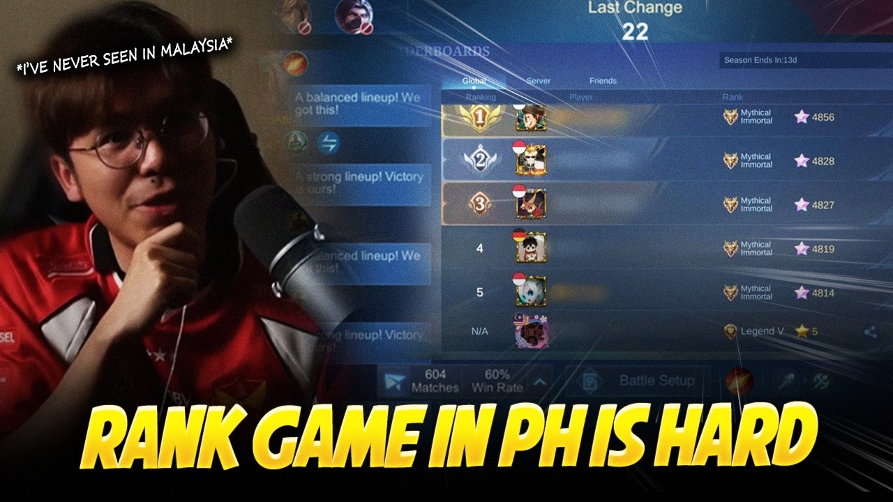 THIS is WHY PH RANK GAMES are DIFFERENT even a MALAYSIAN Coach has EXPERIENCE it!