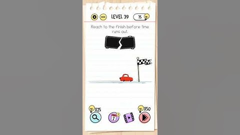 Brain Test Level 39 Reach to the finish before time runs out