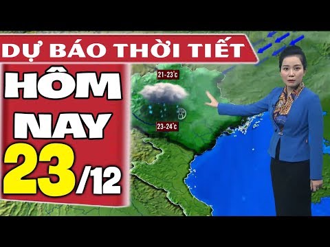 Video Dự báo thời tiết hôm nay mới nhất ngày 23/12 | Gió mùa... - youtube