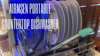 My Airmsen Countertop Dishwasher!! Review & How To Use