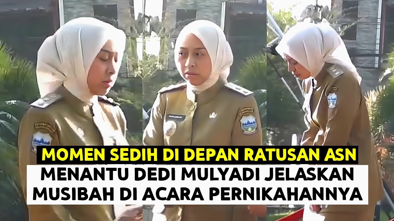 Momen Sedih Teh Putri Menantu Dedi Mulyadi Jelaskan Musibah Acara Pernikahannya Saat Pimpin Apel ASN