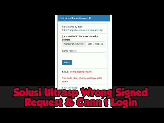 Solusi Ultrasp Wrong Signed & Cann't Login | Dragon City class=