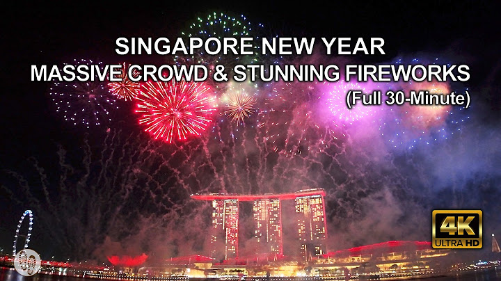 Singapore New Year Fireworks 2025 | Massive Crowd and Stunning Fireworks (Full 30-Minute)  🇸🇬