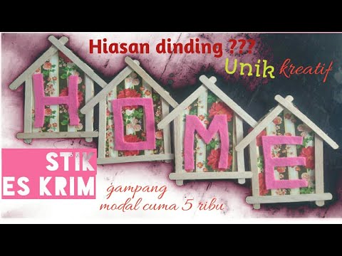 Cara membuat kerajinan  stik es  krim  Yuli izazi YouTube