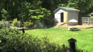3/4 Homemade PVC Rocket kno3/sugar engine (FAIL)