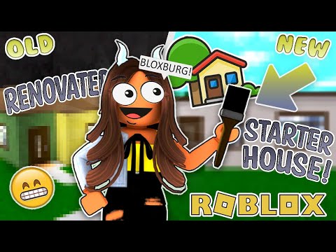 Renovating the Bloxburg Starter House! (NO GAMEPASSES)