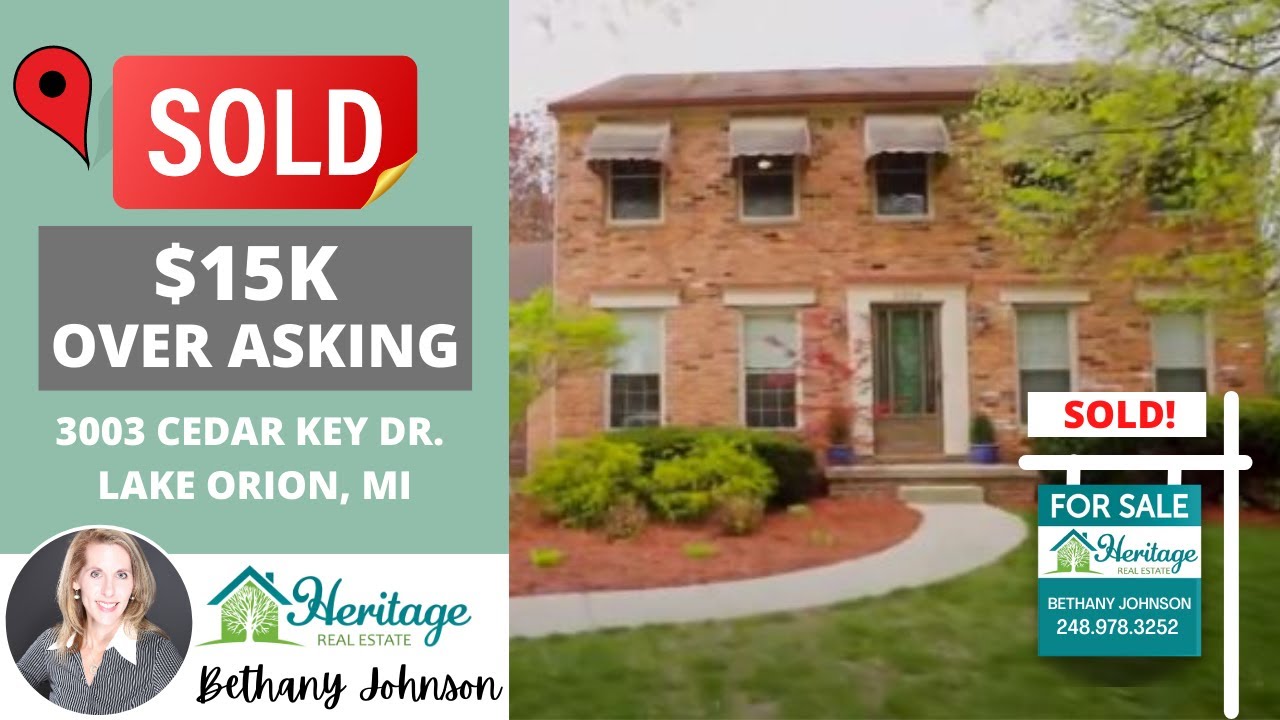 Keatington Listing in Lake Orion with amazing basement! SOLD FOR OVER