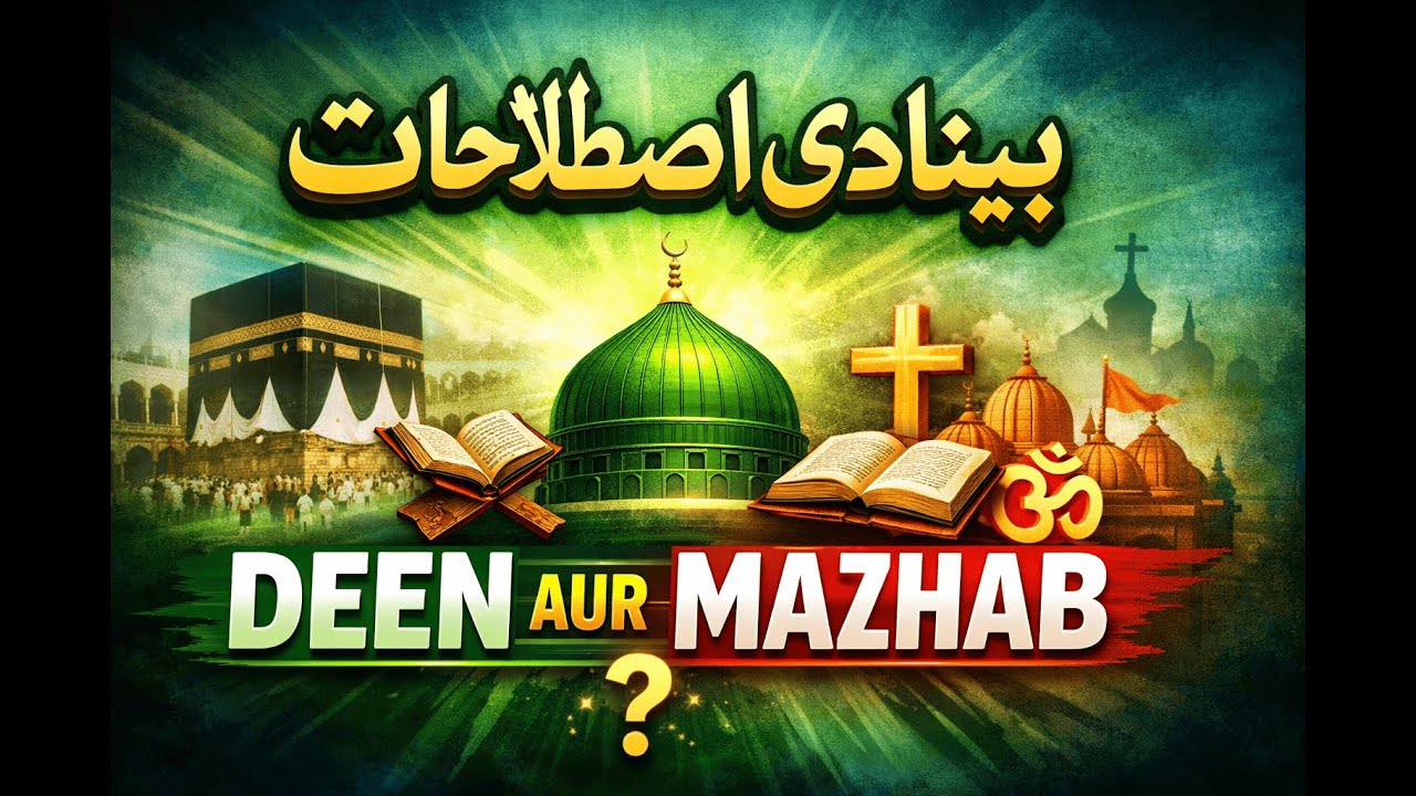 Basic Islamic Terms| بنیادی اصطلاحات| Part: 5| دین اور مذہب| By: Syed Yasir| True Islamic Concepts..