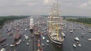 Sail Amsterdam 2015 4 Mast Barque Kruzenshtern On Its Way To Amshdibamshdi