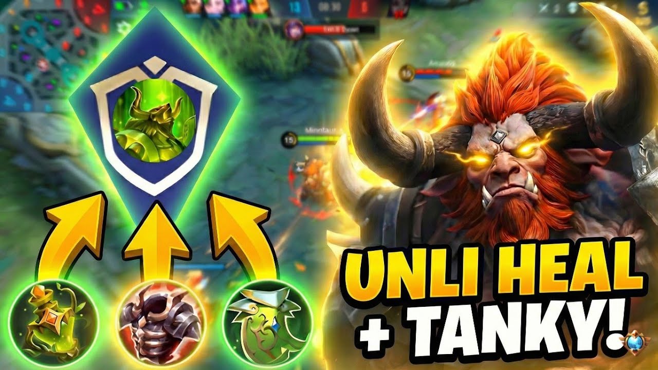 WALKING FOUNTAIN! UNLIMITED HEALING MINOTAUR IS BROKEN! - MLBB