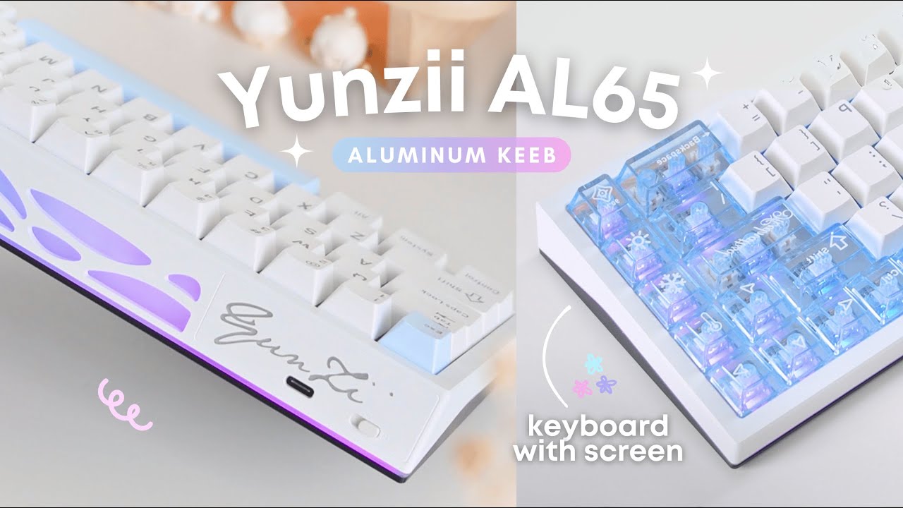 Yunzii「AL65」aluminum keyboard with quality⸝⸝ִֶָ‧˚🎐 | VIA