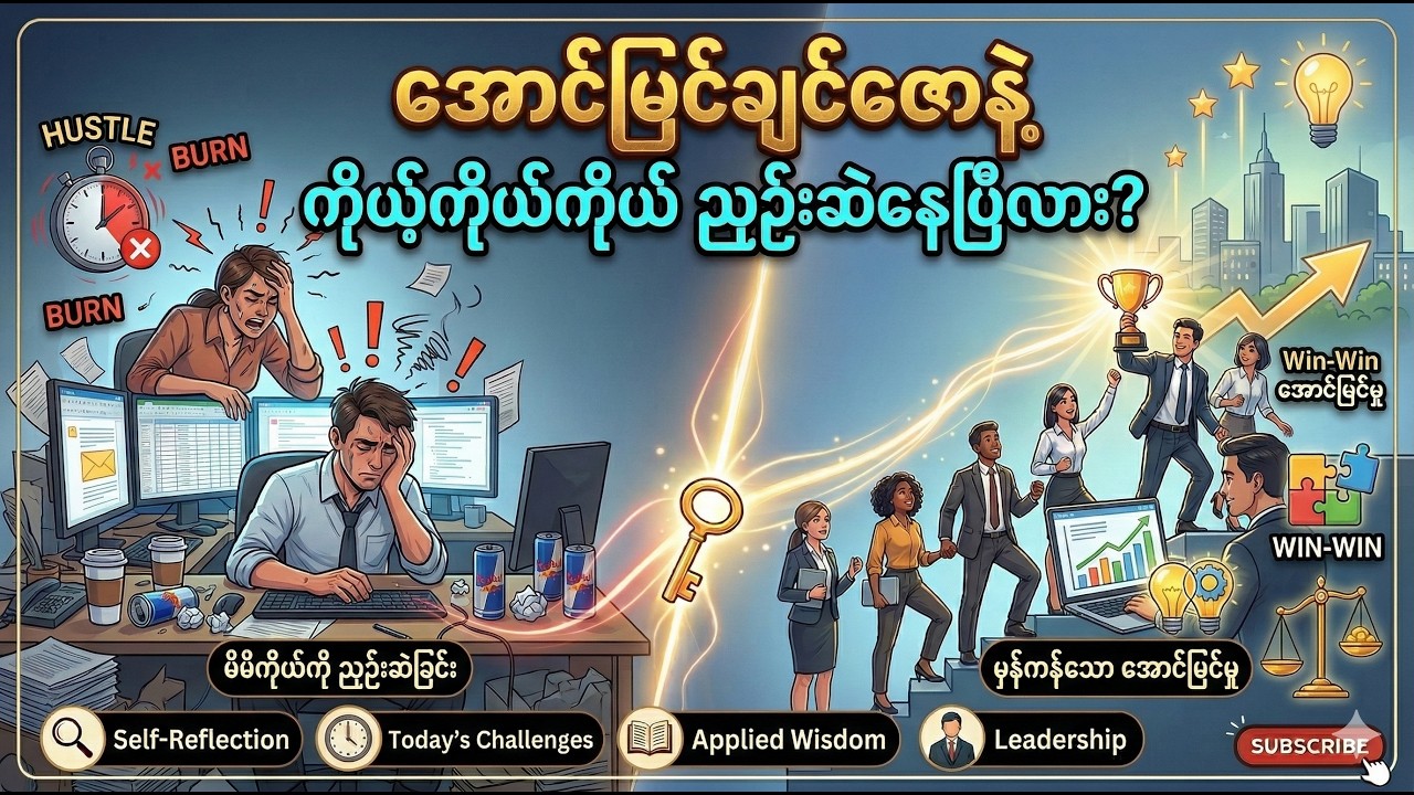 အောင်မြင်ချင်ဇောနဲ့ ကိုယ့်ကိုယ်ကို ညှင်းဆဲနေပြီလား