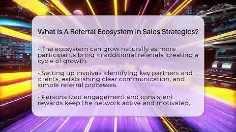 What Is A Referral Ecosystem In Sales Strategies? - Sales Pro Blueprint