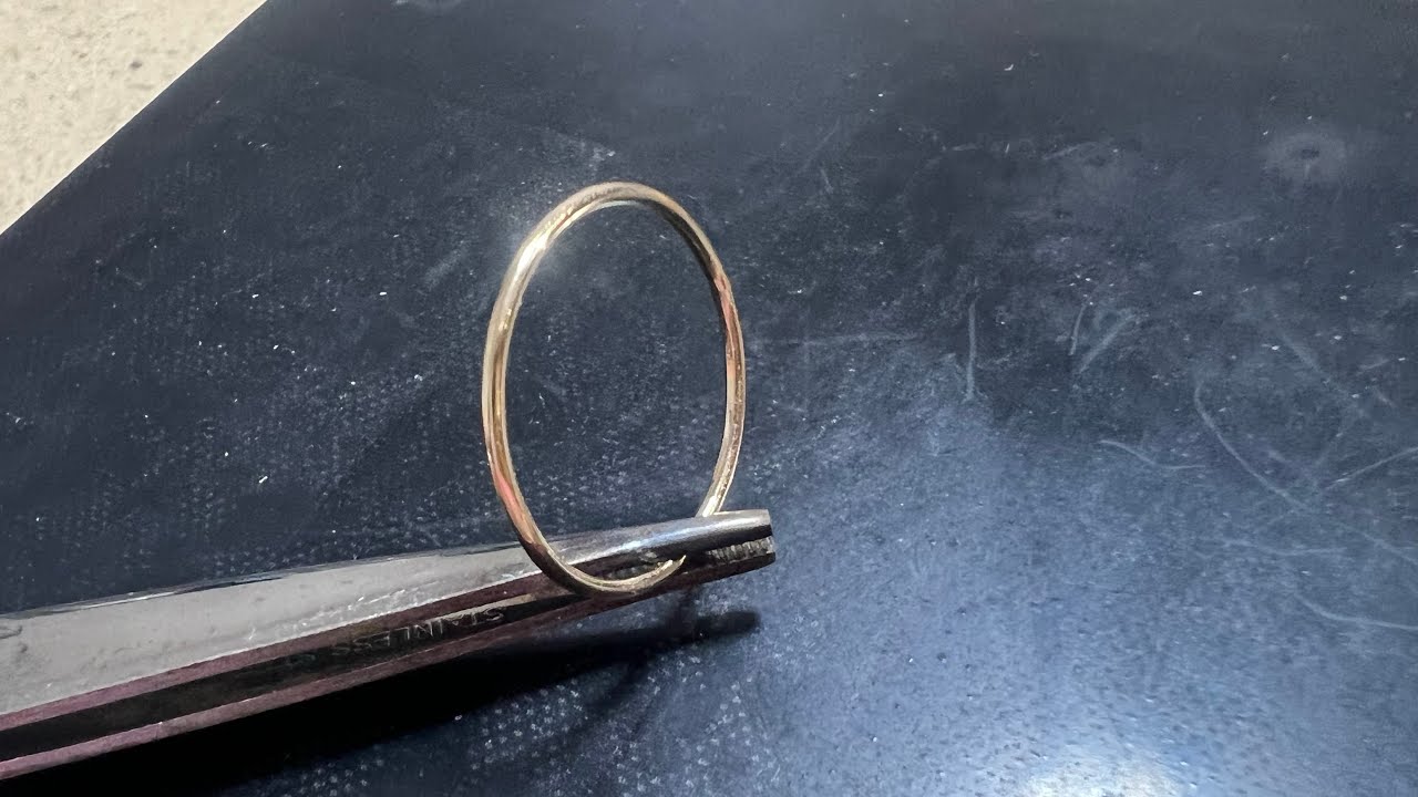 アクセサリー製作☆作業風景〜14kgf シンプルな華奢リング☆ロウ付け