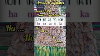 Introduced the Javanese script from the land of Java Indonesia #javaneseculture #alphabet #indonesia