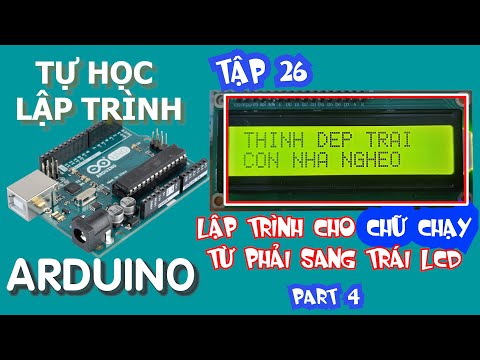Tự học lập trình Arduino Tập 26 | lập trình arduino cho chữ chạy trên màn hình lcd 16×2 #shortvideo