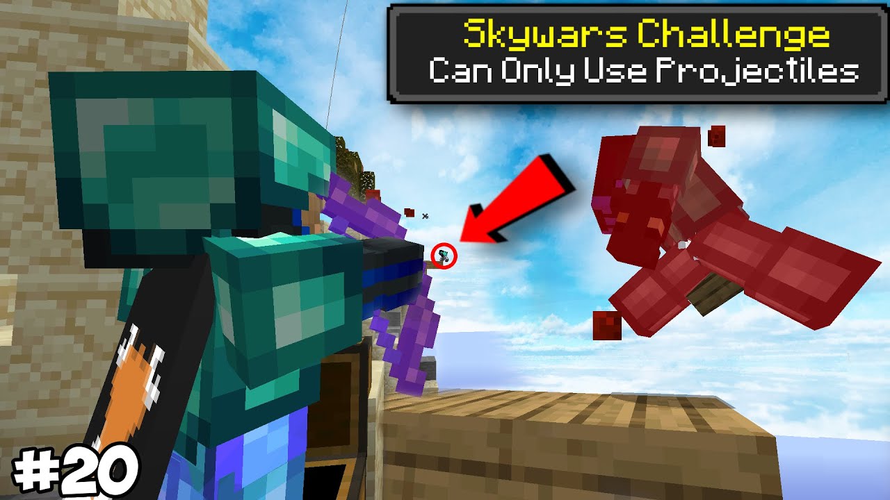 Sky Wars Rockets Skywars, but I Can Only Use Projectiles - YouTube