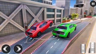 city car racing game Chained Car stunts  game car simulator game android game play screenshot 4